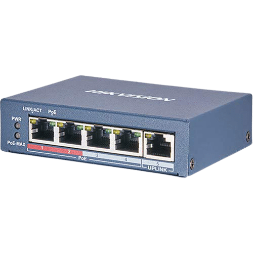 SWITCH 4 PUERTOS 10/100M POE + 1 PUERTO 10/100M