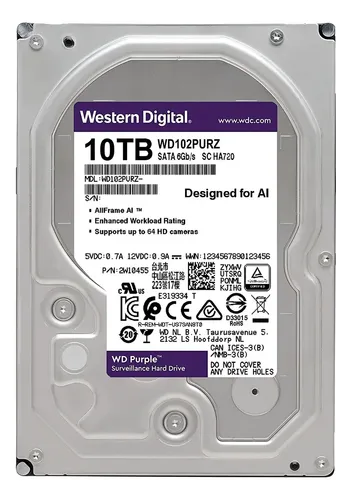 DISCO DURO 10TB PURPLE