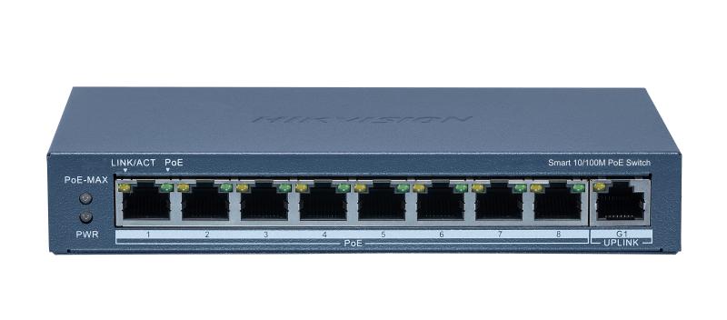 SWITCH 8 PUERTOS 10/100M POE + 1 PUERTO GIGABIT ADMINISTRABLE