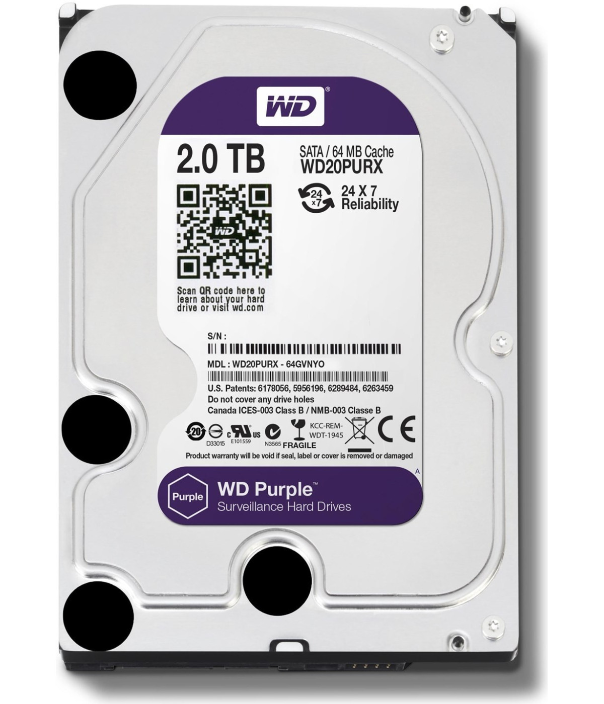 DISCO DURO 2TB PURPLE